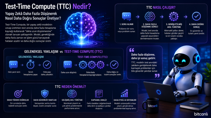 Test-Time Compute (TTC) Nedir? Yapay Zekâ Daha Fazla Düşünerek Nasıl Daha Doğru Sonuçlar Üretiyor?